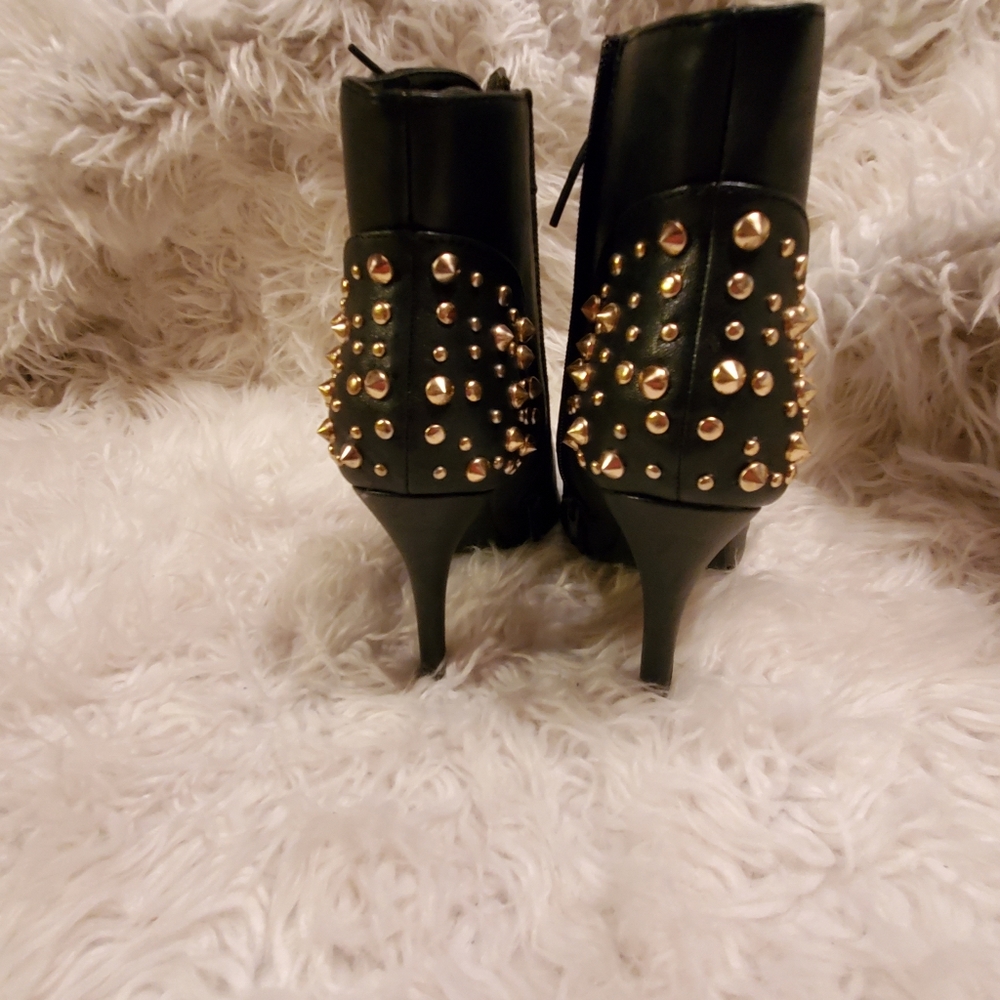 Womens ankle open toe booties - Picture 3 of 5